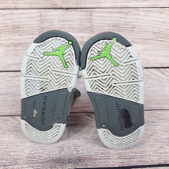 Jordan Unisex Baby & Toddler Gray Mid Top Lace Up Athletic Shoes Size US 5.5 - Picture 7 of 8